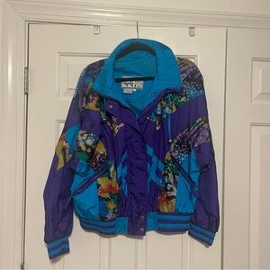 Vintage Colorful Windbreaker 80s 90s East West